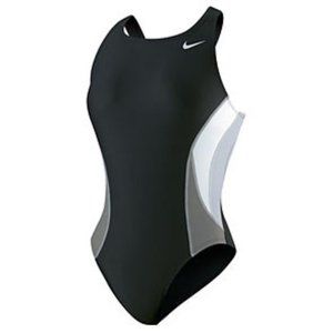 NWT Girl's Size 6 Nike Swim Color Block Power Back Tank Swim Suit